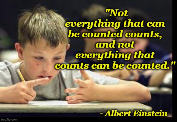 counting fingers kid | "Not everything that can be counted counts, and not everything that counts can be counted."; - Albert Einstein | image tagged in counting fingers kid | made w/ Imgflip meme maker