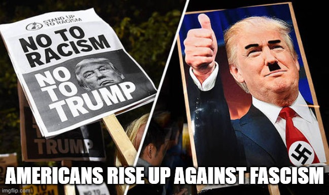 True Patriots Defend the U.S. Constitution | AMERICANS RISE UP AGAINST FASCISM | image tagged in peaceful protest,impeached trump,fascism,traitor,psychopath | made w/ Imgflip meme maker