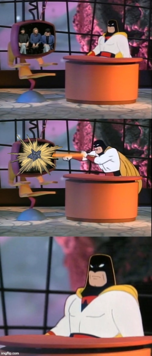 Space Ghost Blast Guest | image tagged in space ghost blast guest,space ghost | made w/ Imgflip meme maker