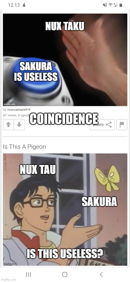 Coincidence | COINCIDENCE | image tagged in coincidence | made w/ Imgflip meme maker
