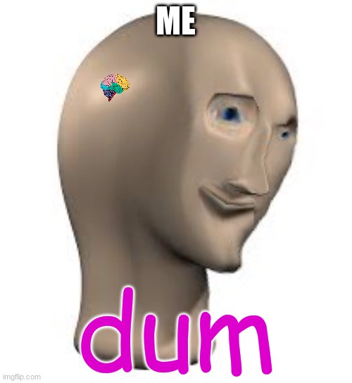 dum | ME | image tagged in dum | made w/ Imgflip meme maker