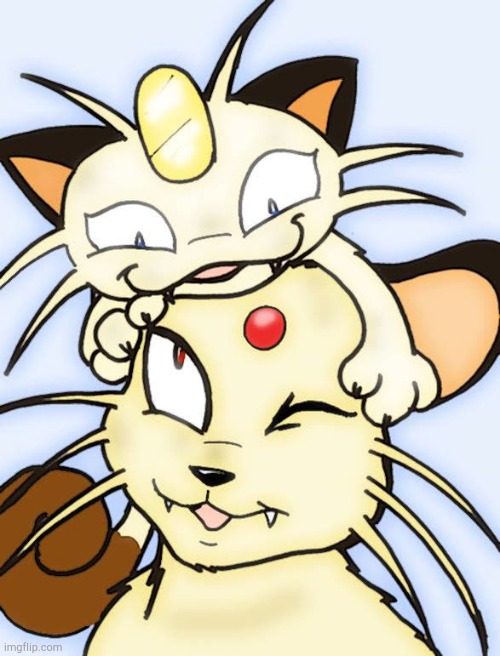 Meowth and Persian! | image tagged in meowth and persian | made w/ Imgflip meme maker