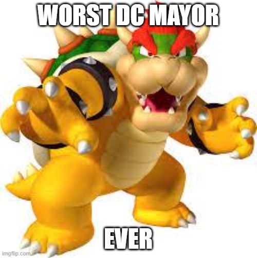 Bowser | WORST DC MAYOR EVER | image tagged in bowser | made w/ Imgflip meme maker