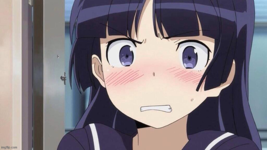 Disgusted anime girl | image tagged in disgusted anime girl | made w/ Imgflip meme maker