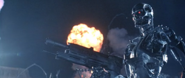 Terminator II Opening Scene Blank Meme Template