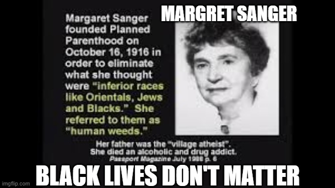 Where are the Democrat roots? Her beliefs are being accomplished by the Democrats | MARGRET SANGER; BLACK LIVES DON'T MATTER | image tagged in black lives matter,protest,killer,genocide | made w/ Imgflip meme maker