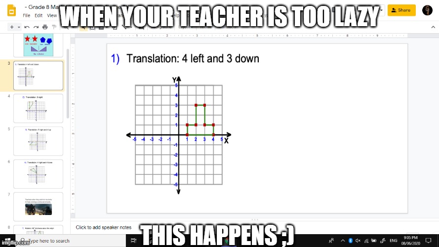 Teachers mistake | WHEN YOUR TEACHER IS TOO LAZY; THIS HAPPENS ;) | image tagged in funny,memes | made w/ Imgflip meme maker