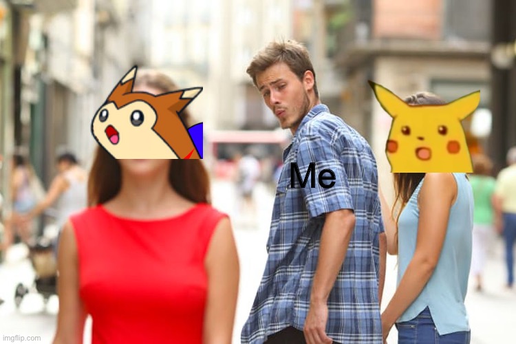 I just got into furrets, so cute! | Me | image tagged in memes,distracted boyfriend | made w/ Imgflip meme maker