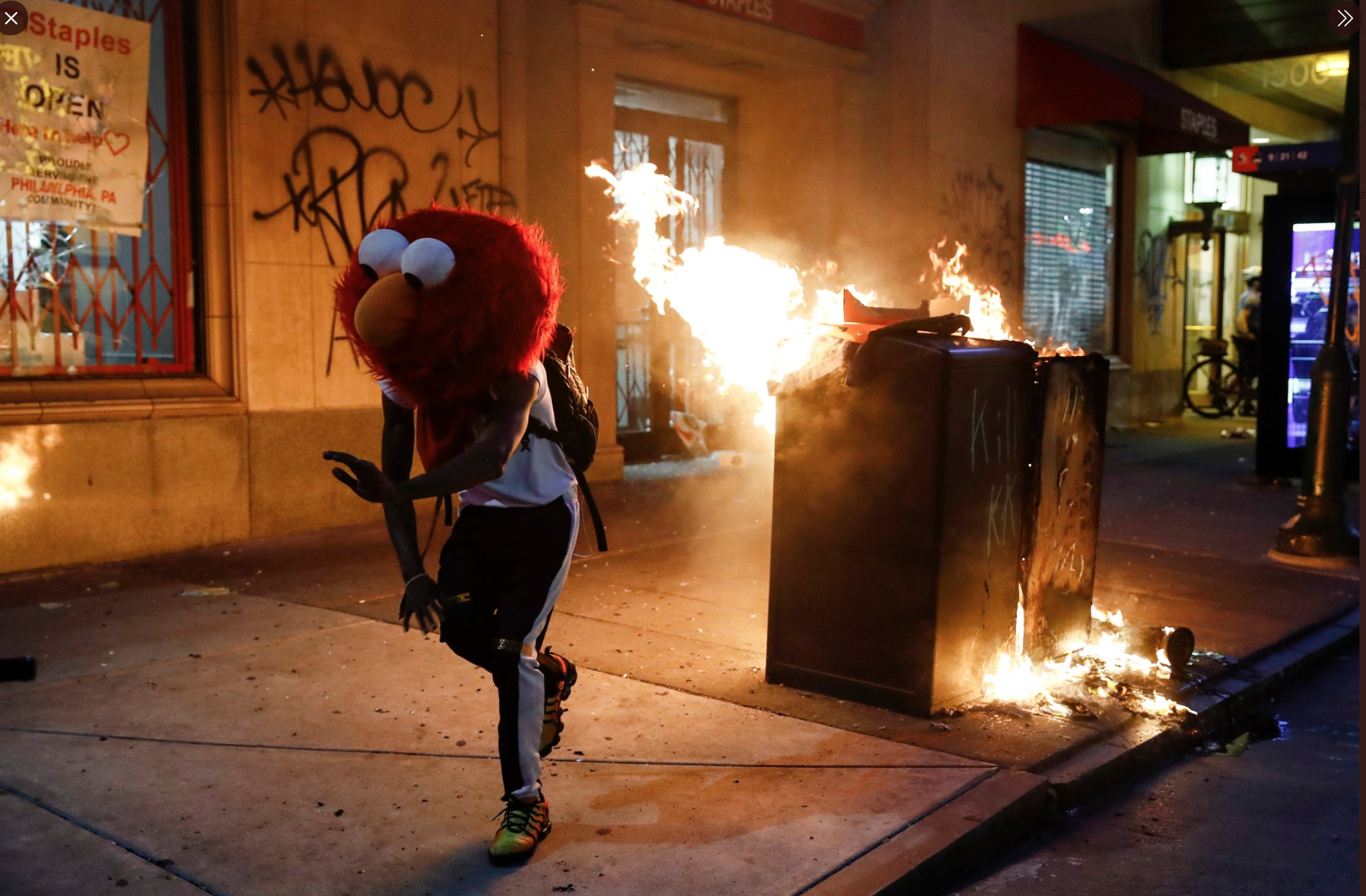 Elmo rioter Blank Meme Template