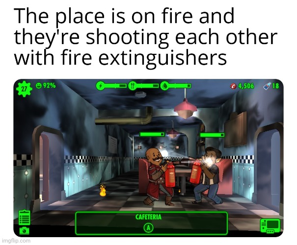 Fallout shelter idiots | image tagged in fallout,fallout shelter | made w/ Imgflip meme maker