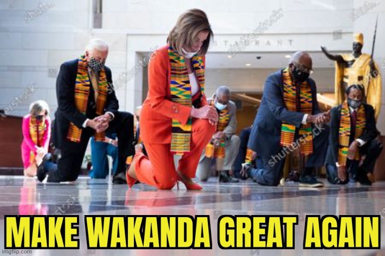 ULTIMATE PANDERING | image tagged in congress,nancy pelosi,chuck schumer,take a knee | made w/ Imgflip meme maker