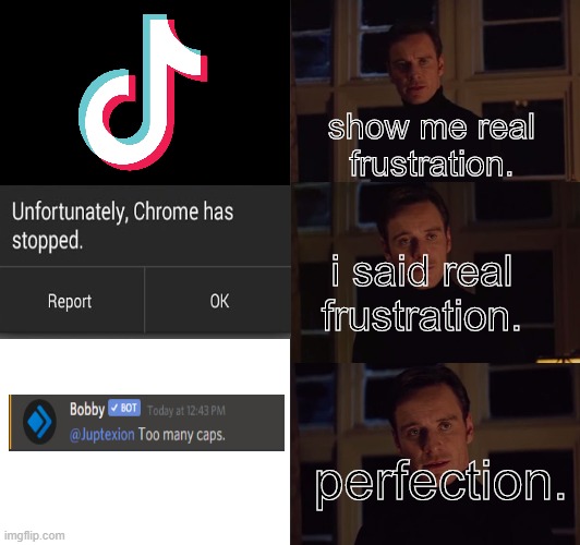 if you don't understand this, then you're not on the kogama server | show me real frustration. i said real frustration. perfection. | image tagged in perfection | made w/ Imgflip meme maker