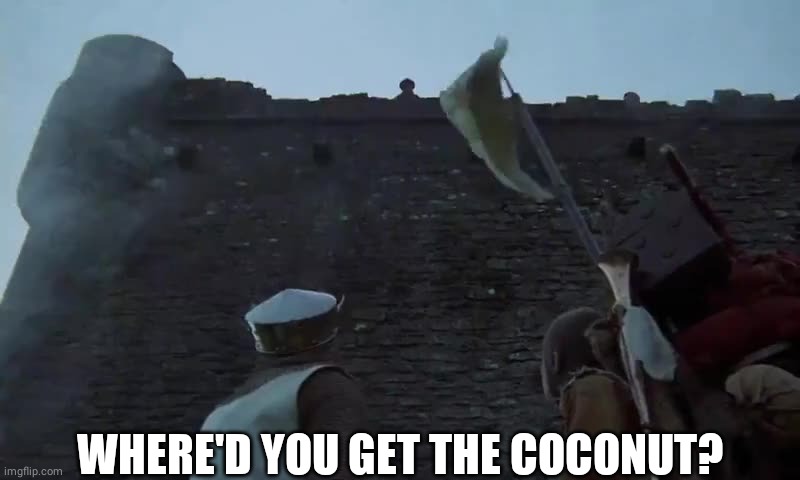 WHERE'D YOU GET THE COCONUT? | made w/ Imgflip meme maker