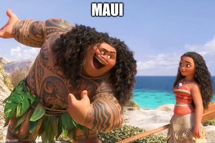 Moana Maui You're Welcome | MAUI | image tagged in moana maui you're welcome | made w/ Imgflip meme maker