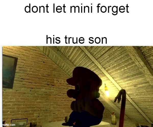 dont let mini forget; his true son | image tagged in MiniLadd | made w/ Imgflip meme maker