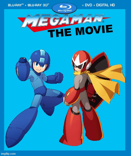 Mega Man's first movie! | THE MOVIE | image tagged in transparent dvd case,megaman | made w/ Imgflip meme maker