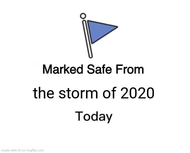 That is good to know. | the storm of 2020 | image tagged in memes,marked safe from | made w/ Imgflip meme maker