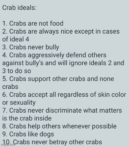 The Crab Ideas | image tagged in crabs | made w/ Imgflip meme maker