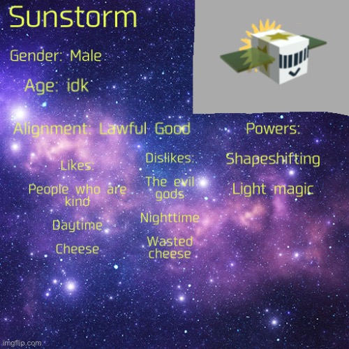 “The moon is cheese” - Sunstorm - Imgflip