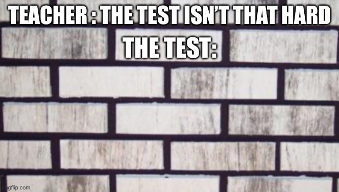 TEACHER : THE TEST ISN’T THAT HARD; THE TEST: | image tagged in mhm | made w/ Imgflip meme maker
