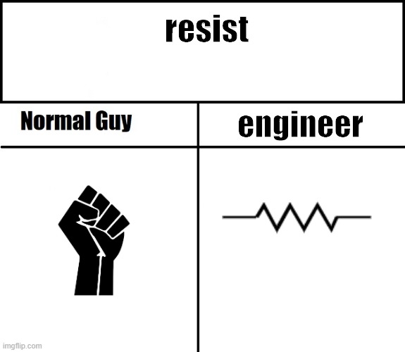 reality is relative | resist; engineer | image tagged in normal guy | made w/ Imgflip meme maker