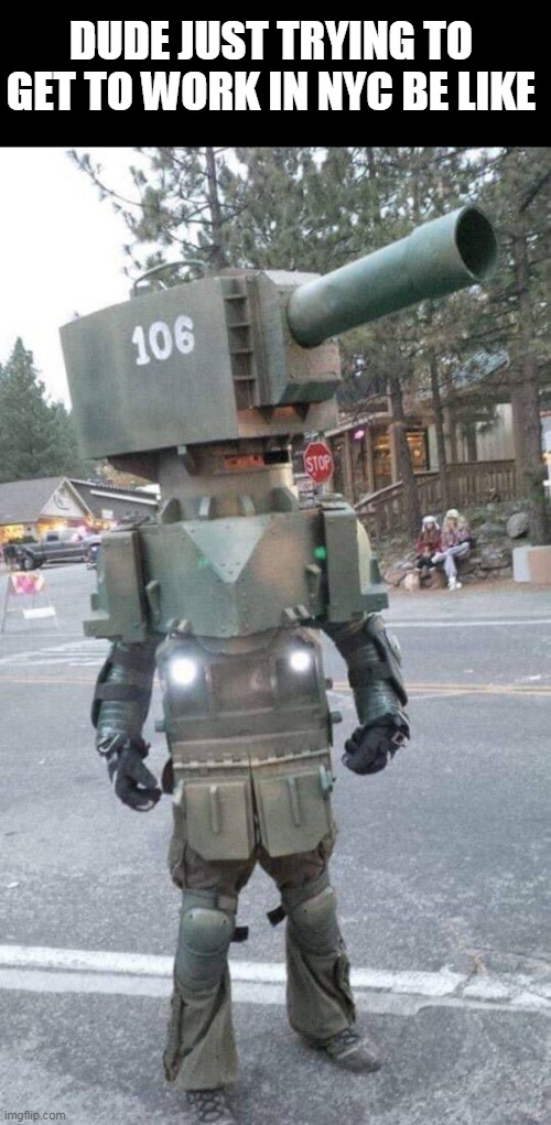 Cardboard Tank Costume Meme