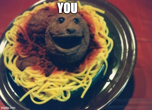 meatball | YOU | image tagged in meatball | made w/ Imgflip meme maker