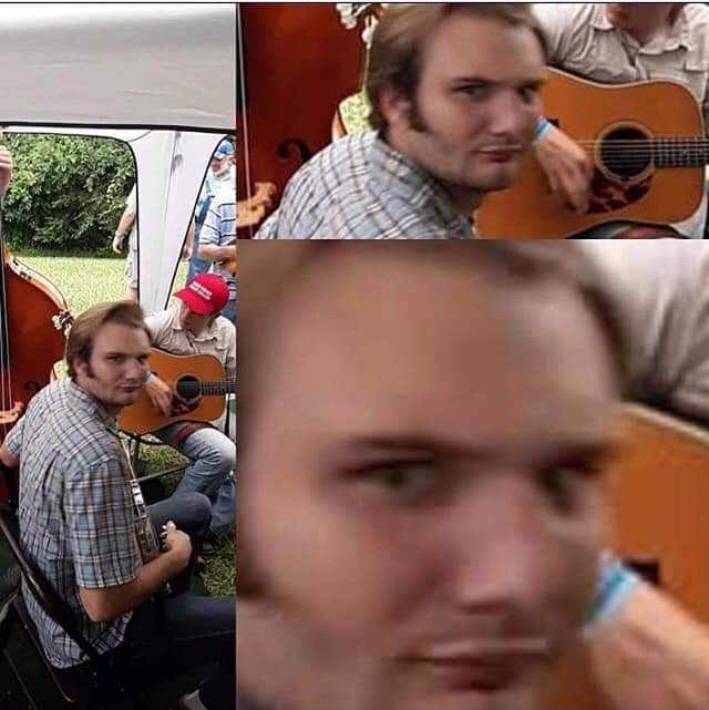 dead inside banjo player Blank Meme Template