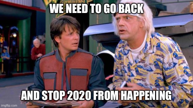 Back to the Future | WE NEED TO GO BACK; AND STOP 2020 FROM HAPPENING | image tagged in back to the future | made w/ Imgflip meme maker
