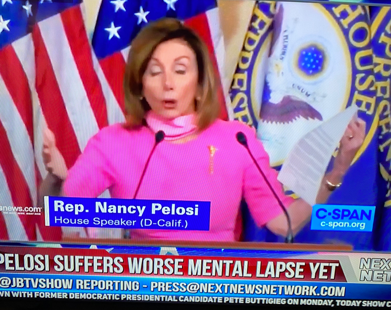 Pelosi suffers worst mental lapse yet Blank Meme Template
