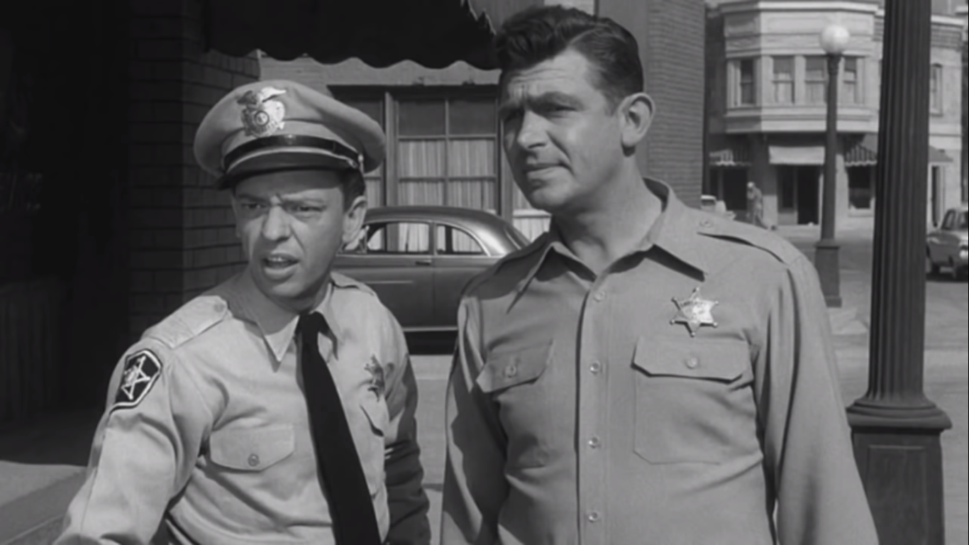 ANDY AND BARNEY PUZZLED ANDY GRIFFITH Blank Meme Template