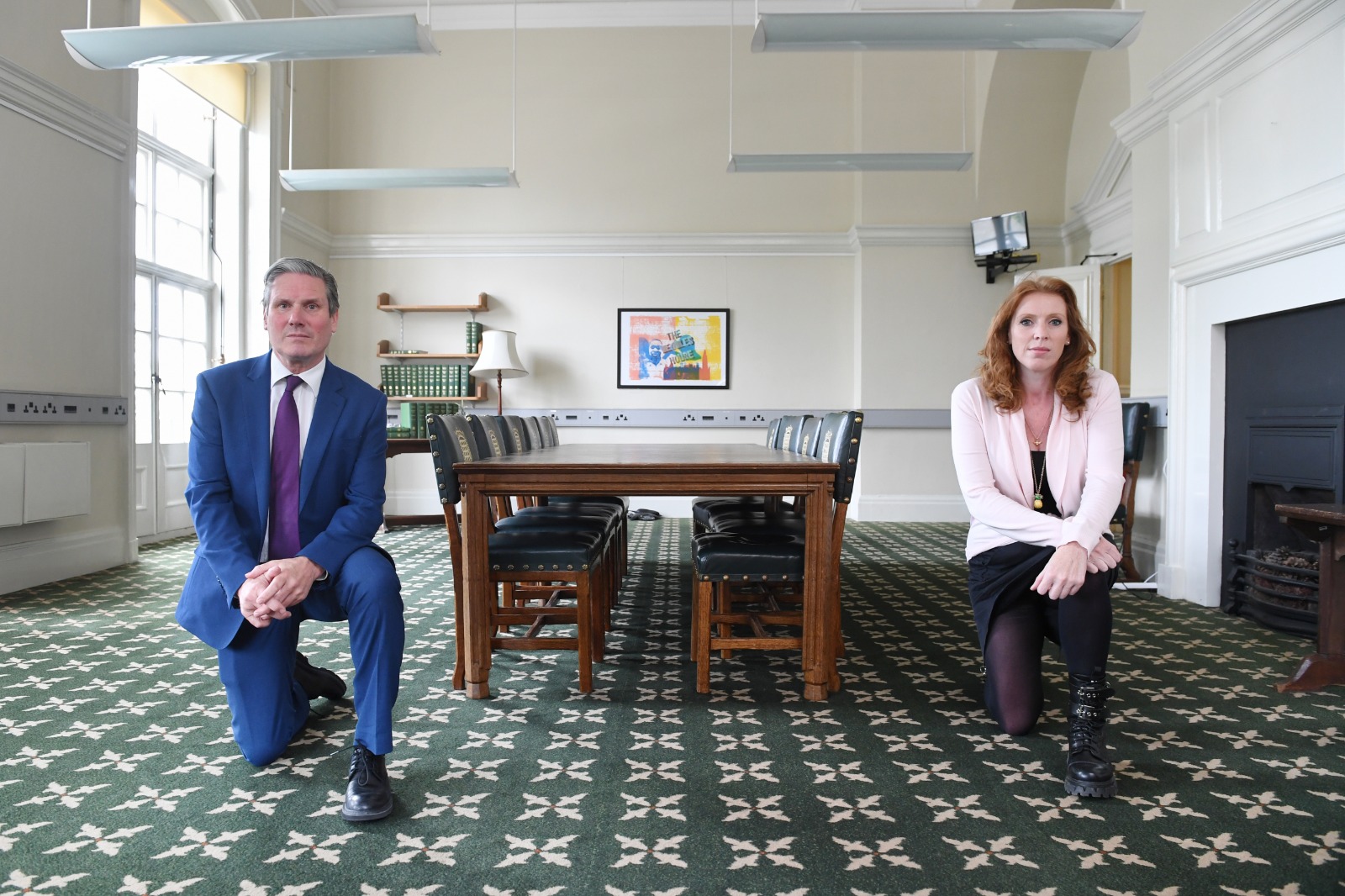 Keir Starmer Kneel Blank Meme Template