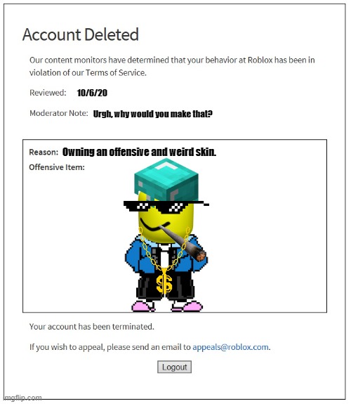 Roblox account - Imgflip