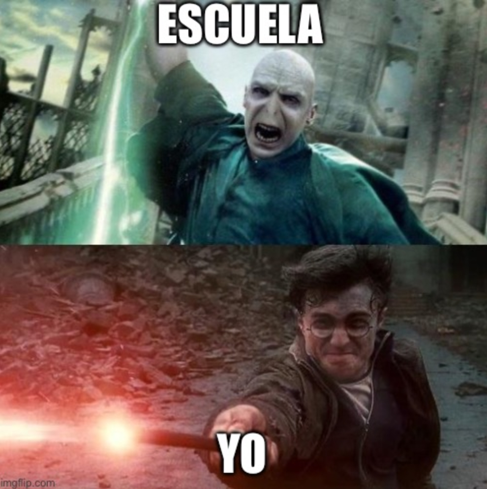 High Quality Escuela vs yo Blank Meme Template