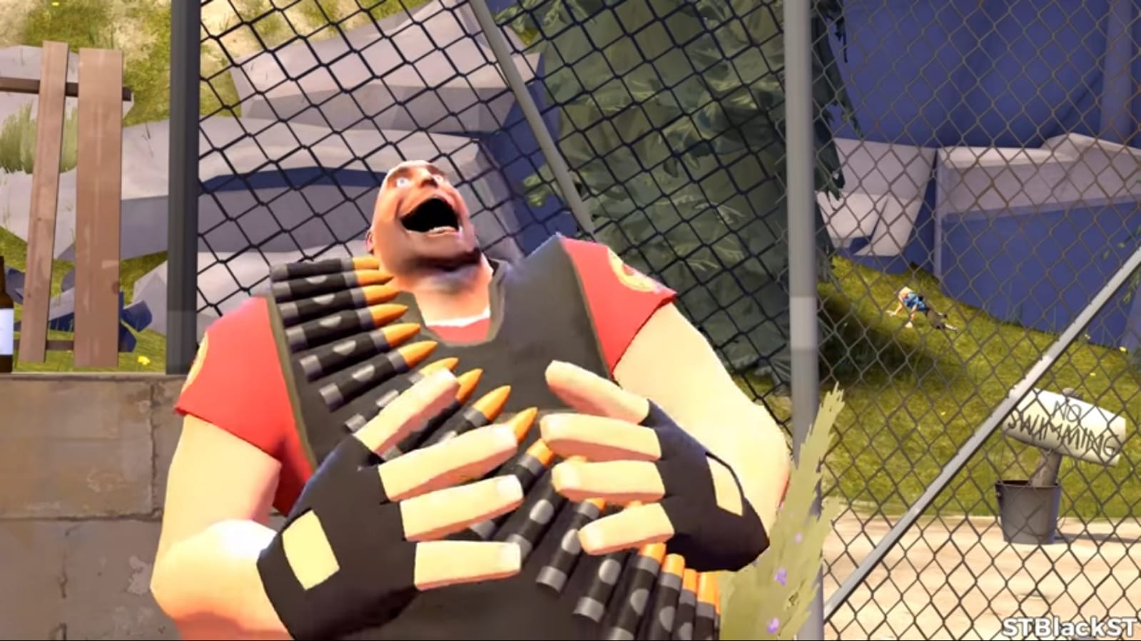 heavy laughes Blank Meme Template