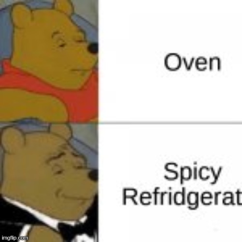 Thats hot | image tagged in spicy,tuxedo winnie the pooh | made w/ Imgflip meme maker