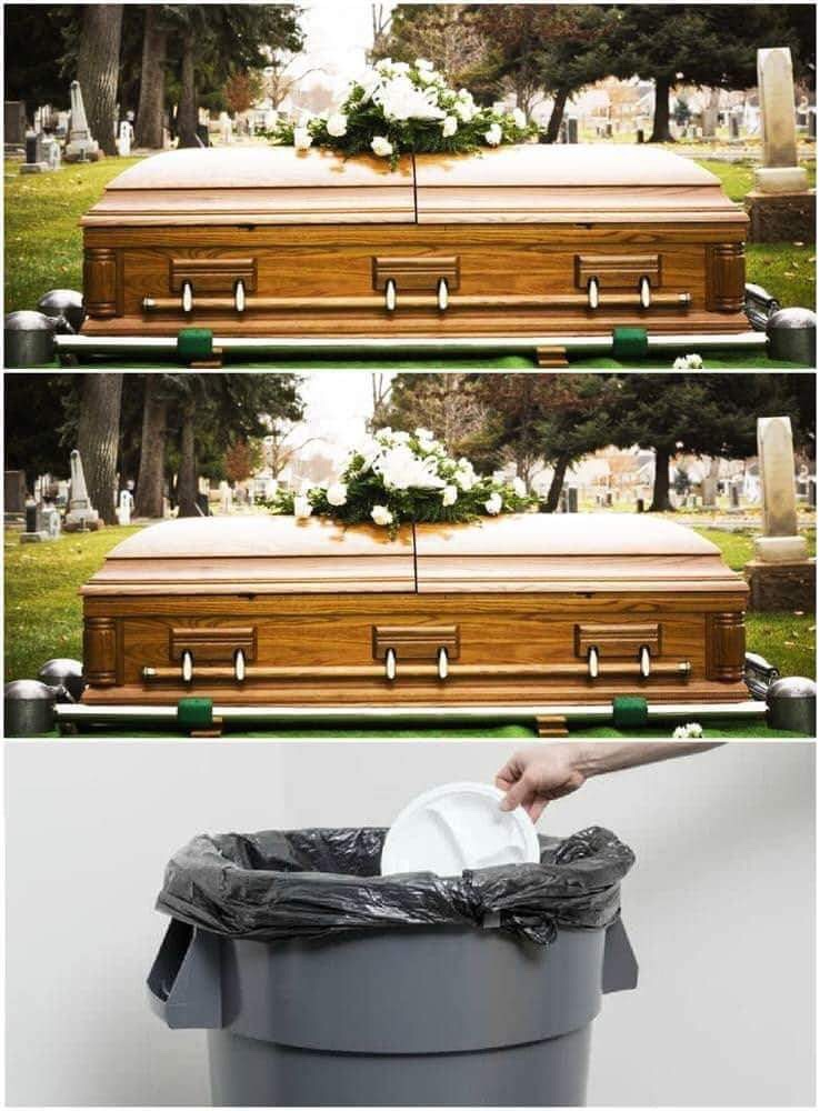 High Quality casket garbage Blank Meme Template