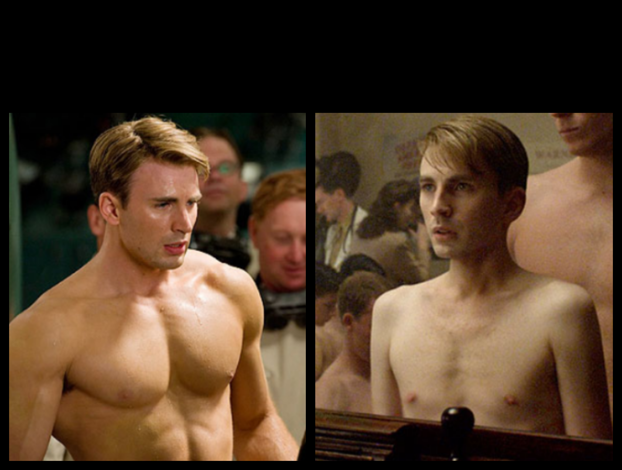 High Quality Steve Rogers After Before Blank Meme Template
