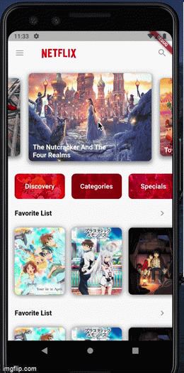 Animation between pages