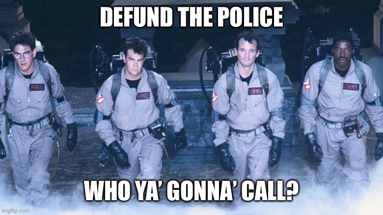 Helloooooooo....911 | DEFUND THE POLICE; WHO YA’ GONNA’ CALL? | image tagged in police | made w/ Imgflip meme maker