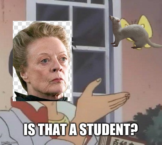 Love this scene | IS THAT A STUDENT? | image tagged in memes,is this a pigeon | made w/ Imgflip meme maker
