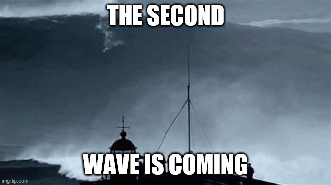 THE SECOND; WAVE IS COMING | made w/ Imgflip meme maker