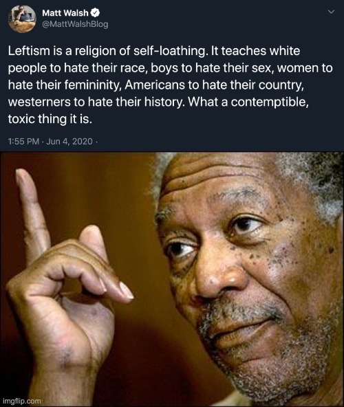 He's right, you know. | image tagged in this morgan freeman,memes,politics | made w/ Imgflip meme maker