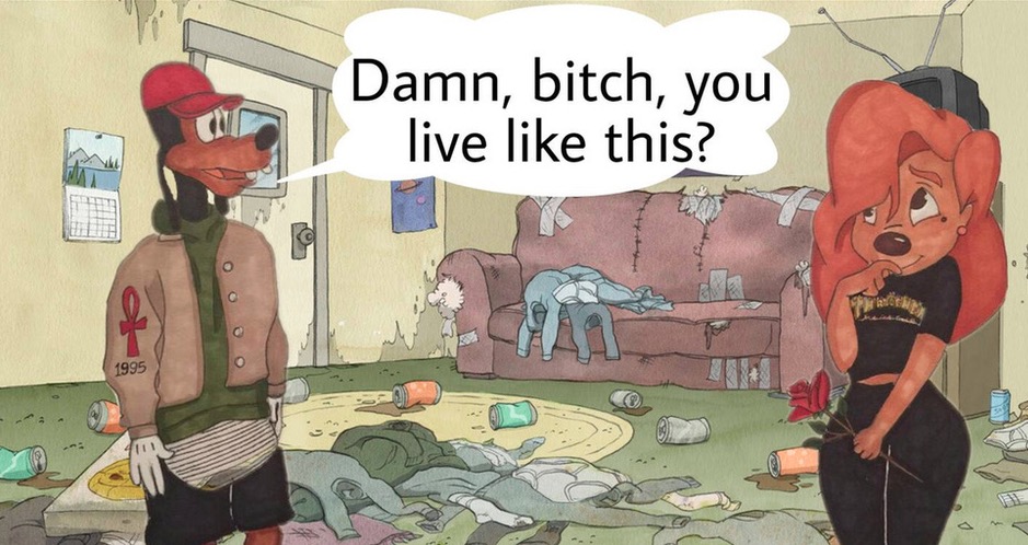 Damn, bitch, you live like this? Blank Meme Template