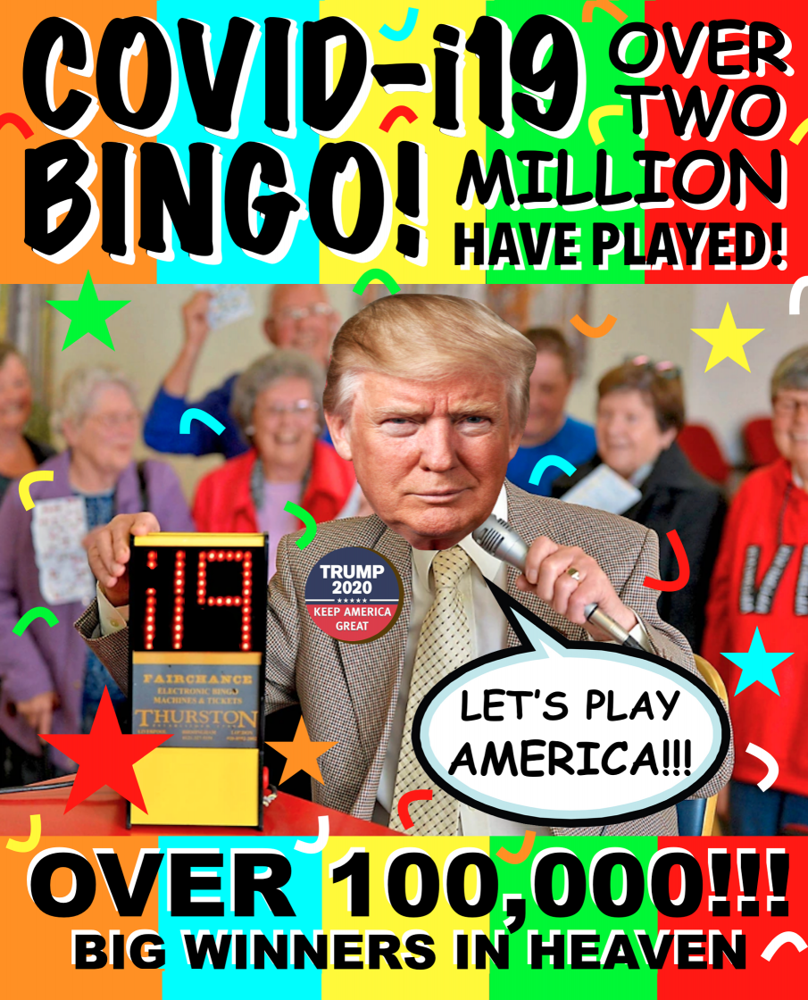 covid-i19 bingo over two million have played Blank Meme Template