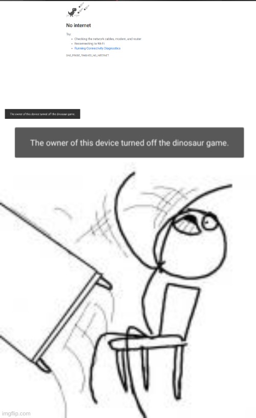 The dinosaur game has been turned off | image tagged in memes | made w/ Imgflip meme maker