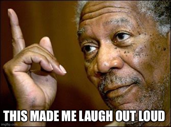 This Morgan Freeman | THIS MADE ME LAUGH OUT LOUD | image tagged in this morgan freeman | made w/ Imgflip meme maker