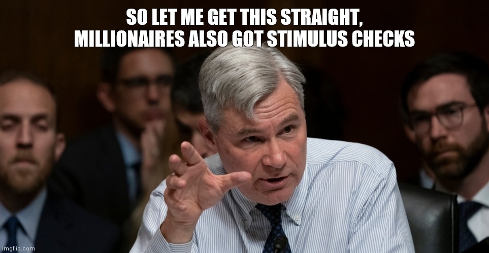 Rich Dad Poor Dad | SO LET ME GET THIS STRAIGHT, MILLIONAIRES ALSO GOT STIMULUS CHECKS | image tagged in stimulus,who wants to be a millionaire,donald trump approves,tax cuts for the rich | made w/ Imgflip meme maker