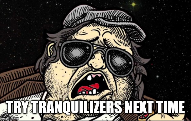 Mr. Plinkett | TRY TRANQUILIZERS NEXT TIME | image tagged in mr plinkett | made w/ Imgflip meme maker