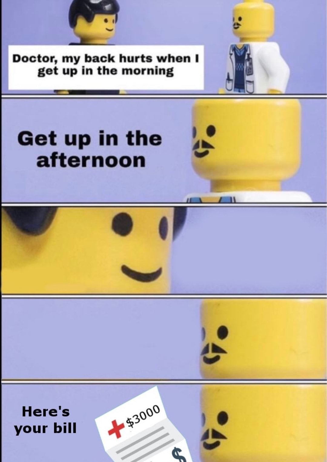 sarcastic lego doctor Blank Meme Template